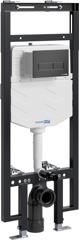 Система инсталляции для унитазов Wasserkraft Dinkel 58TLT.010.ME.MB03 с кнопкой смыва матовой черной