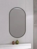 Зеркало Abber Immer Offen AG6401B 60х120 см, черное