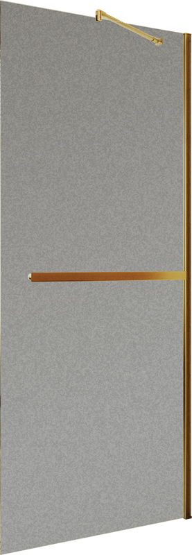 Душевая перегородка Maybahglass MGD-1462-3ш 99 см, профиль золото, стекло графит матовое