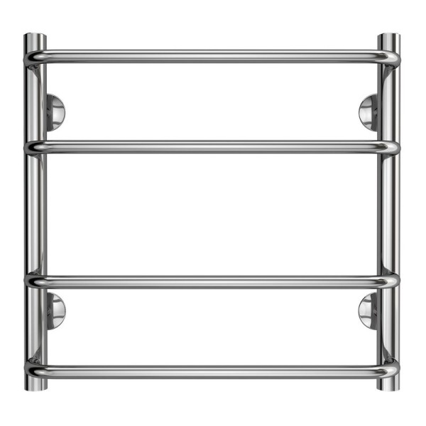 Полотенцесушитель Azario FERRARA 500/500 водяной 4 пер (1"-1/2" Полированный)