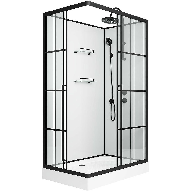 Душевая кабина Niagara Standart ST120/80/15QR/KL/BKT 120x80, R