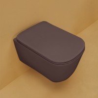 Унитаз подвесной Kerasan Tribeca 511475 бургундский матовый