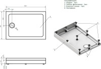 Поддон для душа Bas Олимпик 100x70 Поддон для душа Bas Олимпик 100x70