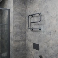 Полотенцесушитель электрический Bauedge E AF0039 53x41 темно-серый металлик