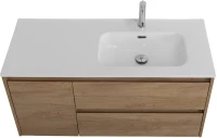 Мебель для ванной комнаты BelBagno Kraft 100 R, 2 ящика, дверца, rovere nebrasca nature