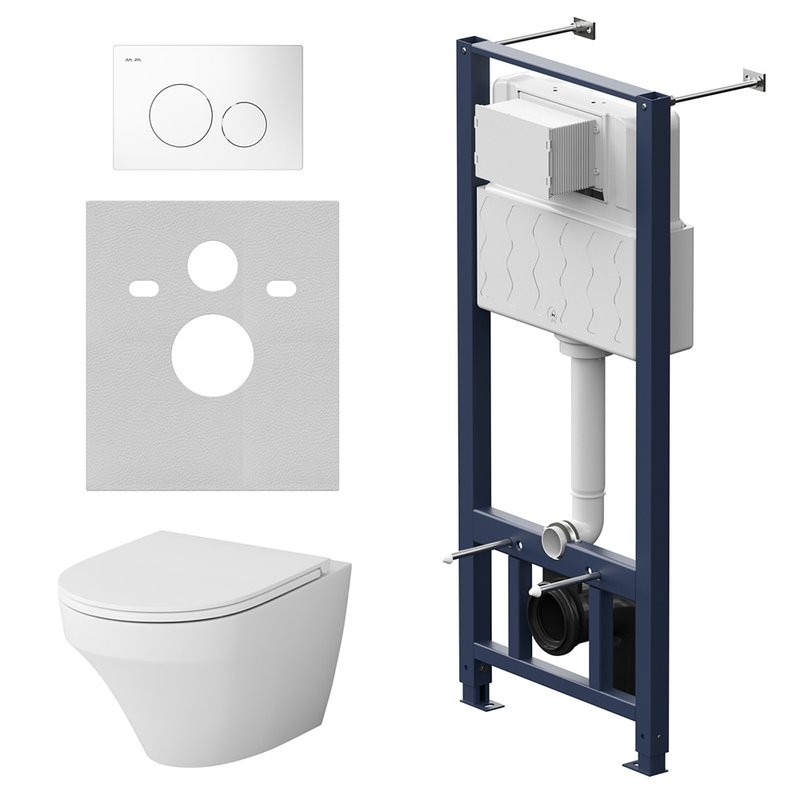 Комплект 5 в 1 AM.PM Inspire IS49001.501700 безободковый, с микролифтом