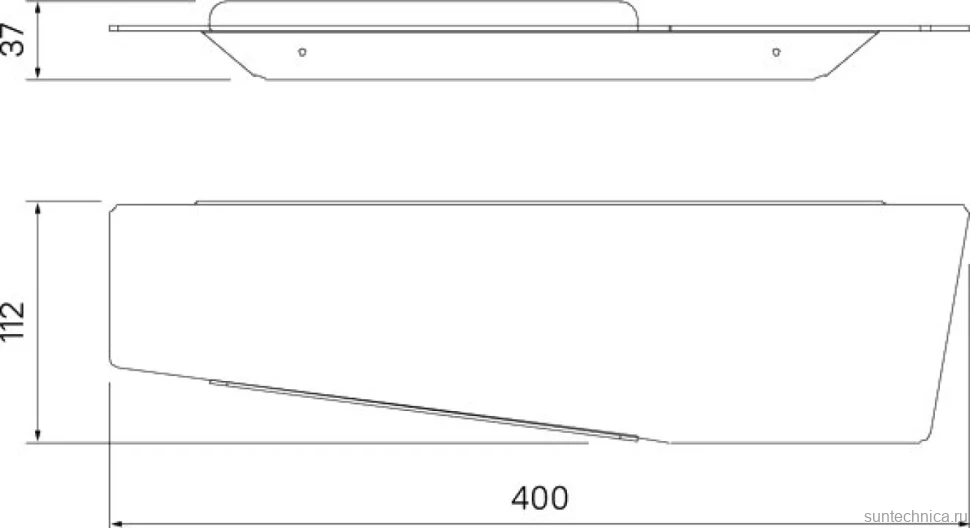 Полка IDDIS Slide SLISC00i44 нержавеющая сталь, хром