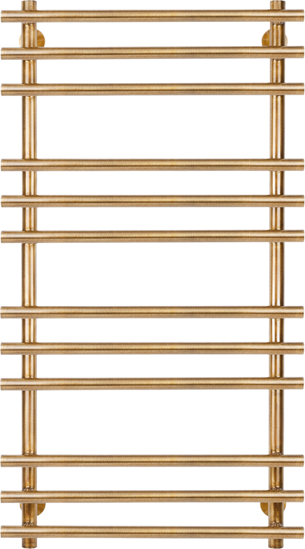 Полотенцесушитель электрический Secado Турин Плюс L 105x60 см, подключение слева, бронза, лесенка, латунь