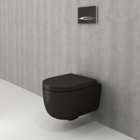 Унитаз подвесной BOCCHI V-Tondo 1417-004-0129 черный матовый, с микролифтом