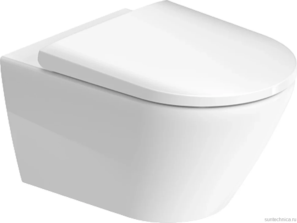 Унитаз подвесной Duravit D-Neo Rimless 45770900A1 с микролифтом