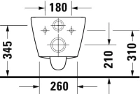 Унитаз подвесной Duravit D-Neo Rimless 45770900A1 с микролифтом Унитаз подвесной Duravit D-Neo Rimless 45770900A1 с микролифтом