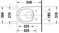 Унитаз подвесной Duravit D-Neo Rimless 45770900A1 с микролифтом