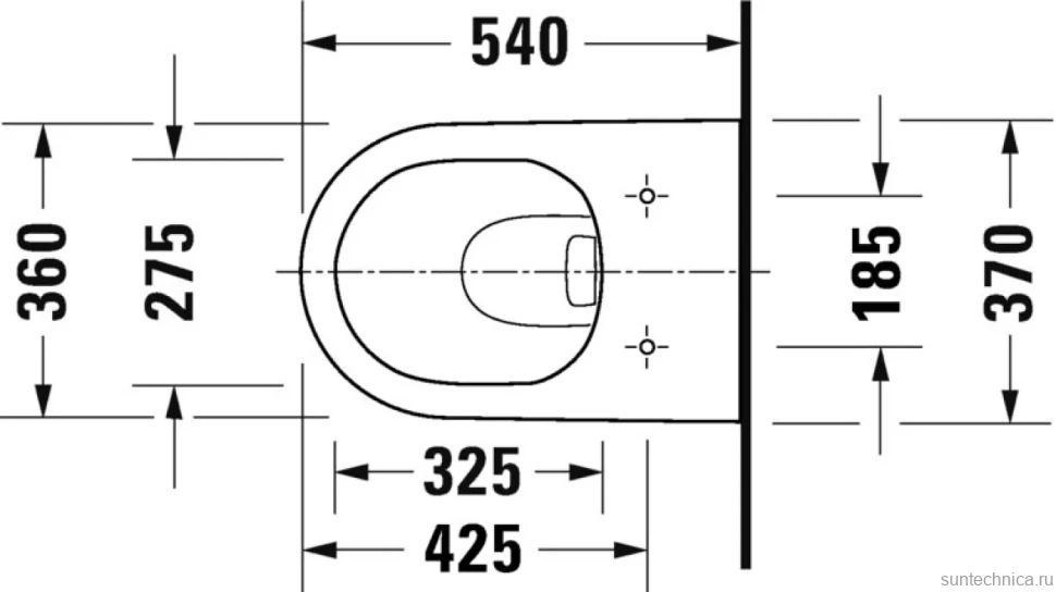 Унитаз подвесной Duravit D-Neo Rimless 45770900A1 с микролифтом