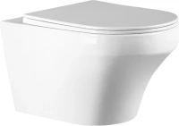 Унитаз подвесной Art&Max Gina AM218CHR/SC с микролифтом, белый