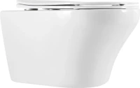 Унитаз подвесной Art&Max Gina AM218CHR/SC с микролифтом, белый