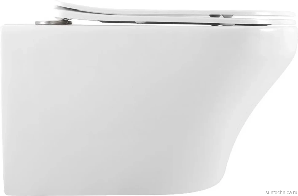 Унитаз подвесной Art&Max Gina AM218CHR/SC с микролифтом, белый