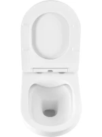Унитаз подвесной Art&Max Gina AM218CHR/SC с микролифтом, белый