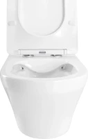 Унитаз подвесной Art&Max Gina AM218CHR/SC с микролифтом, белый