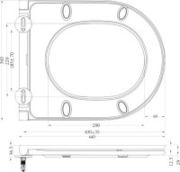 Унитаз-компакт напольный Cezares Stylus CZR-152-CPR безободковый, крышка CZR-870-SC с микролифтом