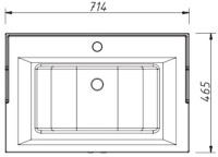 Мебель для ванной комнаты Caprigo Wales 70 графит