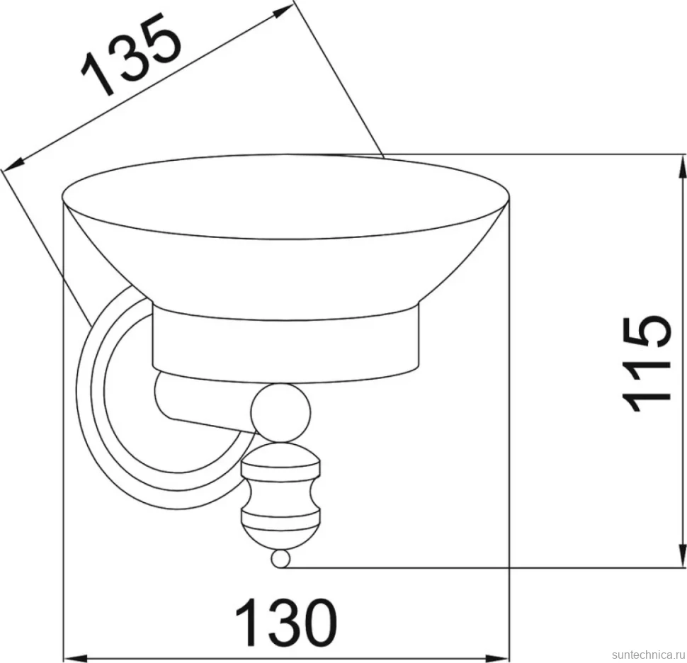 Мыльница Boheme Palazzo 10153