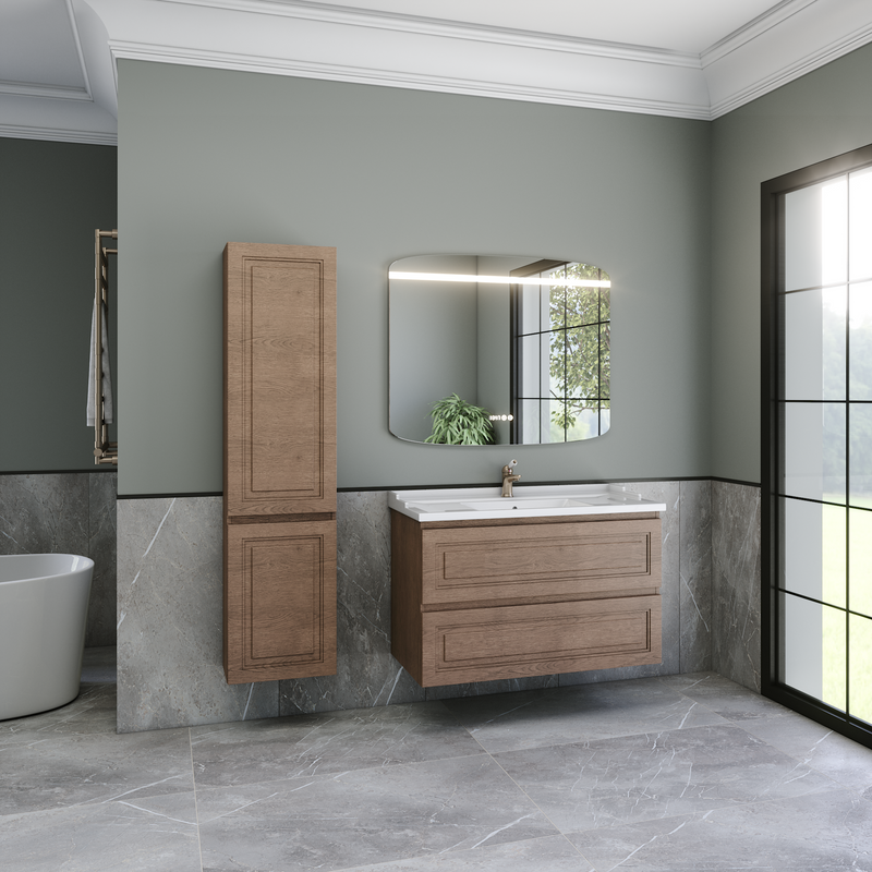 Мебель для ванной комнаты Caprigo Wales 100 светлый орех