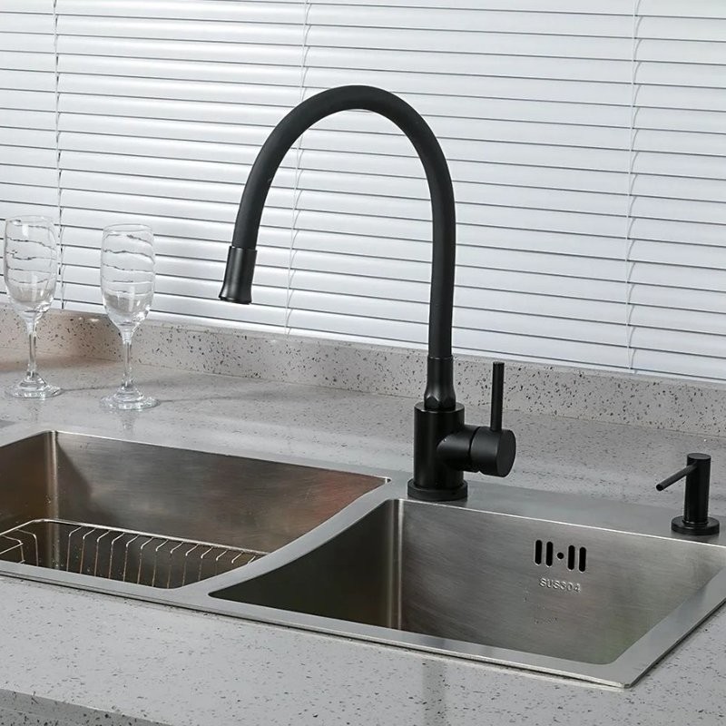 Смеситель для кухни Frap F40994-6 черный