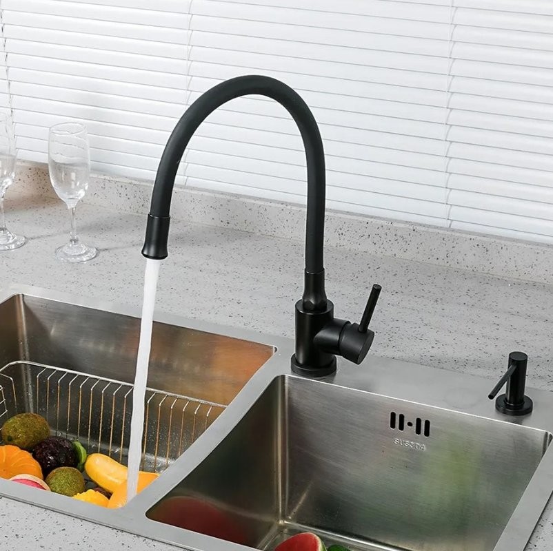 Смеситель для кухни Frap F40994-6 черный