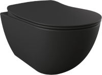 Унитаз подвесной Creavit Free FE322.H0100 безободковый, черный