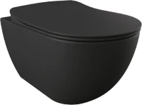 Унитаз подвесной Creavit Free FE322.H0100 безободковый, черный