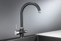 Смеситель для кухни Granula 2168, черный