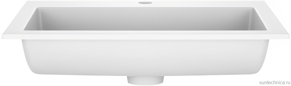 Тумба с раковиной Vincea Chiara 2D 60, 2 ящика, дуб табак, с белой раковиной