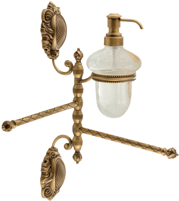 Дозатор Migliore Cleopatra 16646 с полотенцедержателем, бронза