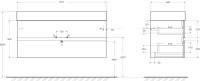 Тумба под раковину Cezares Molveno 46 120 beton