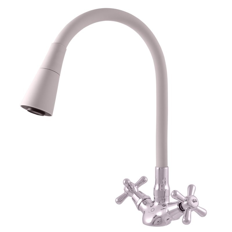 Смеситель для кухни Rav Slezak Morava retro MK120.5/13S серый, хром