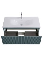 Тумба под раковину без столешницы BelBagno Uno 100 подвесная, 1 ящик, матовая голубая