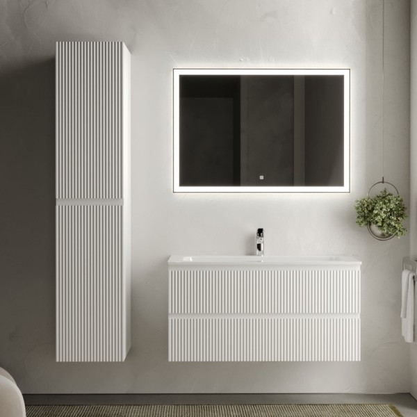 Мебель для ванной комнаты Sancos Snob R 100 см, bianco