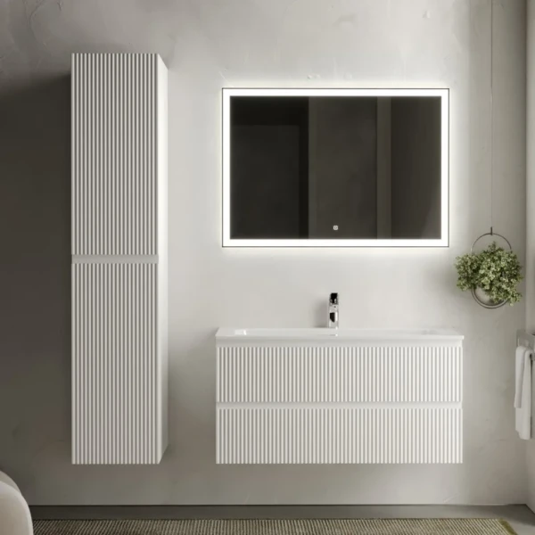 Мебель для ванной комнаты Sancos Snob R 100 см, bianco