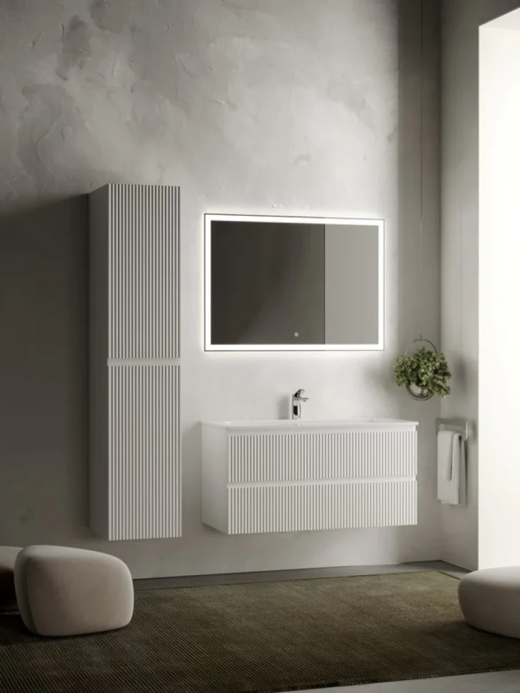 Мебель для ванной комнаты Sancos Snob R 100 см, bianco