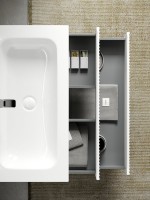 Мебель для ванной комнаты Sancos Snob R 100 см, bianco