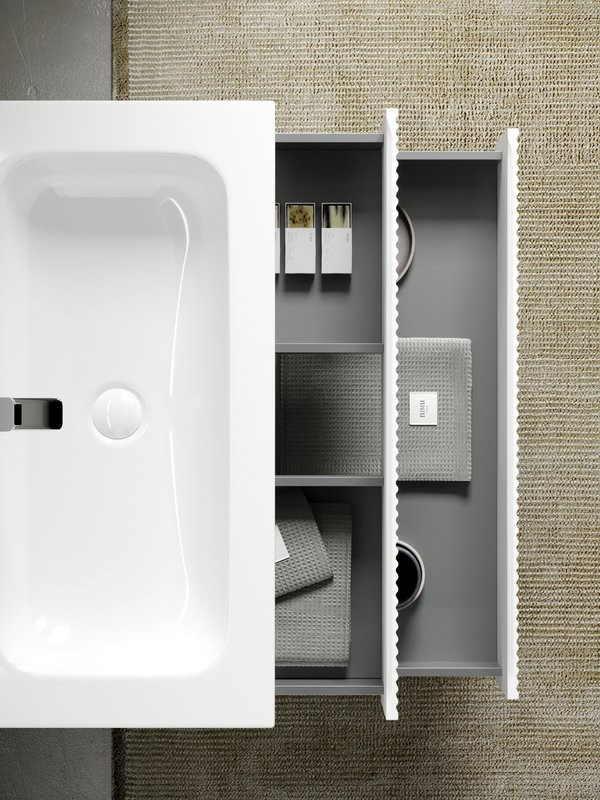 Мебель для ванной комнаты Sancos Snob R 100 см, bianco