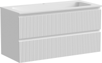 Мебель для ванной комнаты Sancos Snob R 100 см, bianco