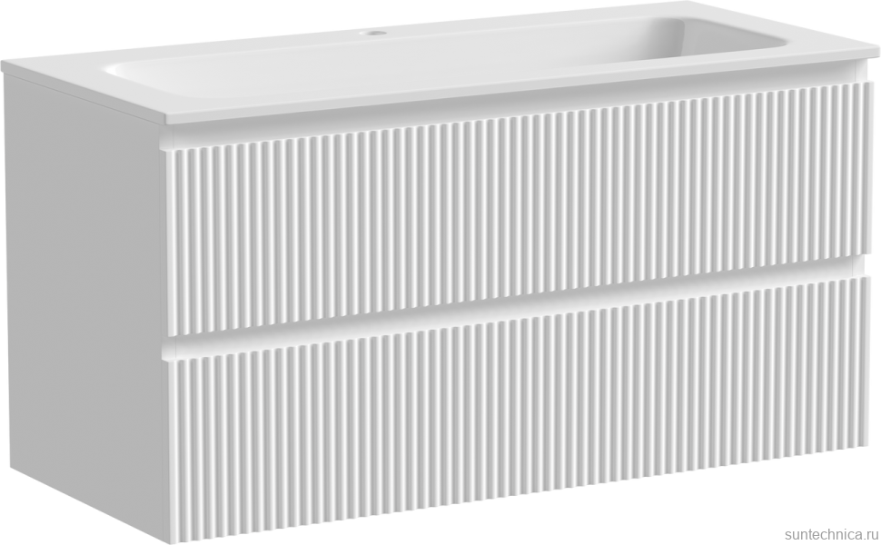 Мебель для ванной комнаты Sancos Snob R 100 см, bianco