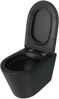 Унитаз подвесной Teymi Solli T40201MB с микрофлитом, безободковый, черный
