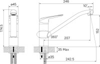 Смеситель для кухни IDDIS Male MALBL00i05 черный