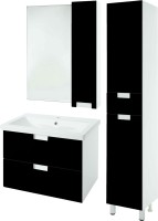 Зеркало Bellezza Пегас R 70 черное