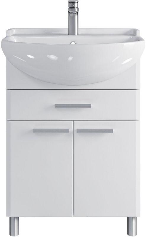 Тумба под раковину SanStar Аура 60 напольная, белая