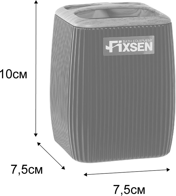 Стакан Fixsen Black Wood FX-401-3 черный