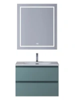 Мебель для ванной комнаты BelBagno Kraft 60 подвесная, матовая голубая, раковина bb-8099-60