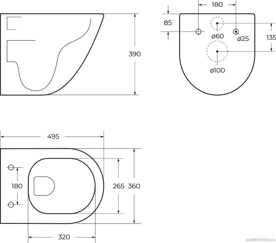 Унитаз подвесной BelBagno Amanda-Tor BB051CH-TOR-FC/SC безободковый, с микролифтом, смыв торнадо, белый глянцевый